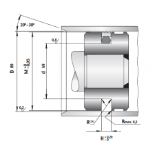 Ущільнення, TTO 70 80*54,5*6,3